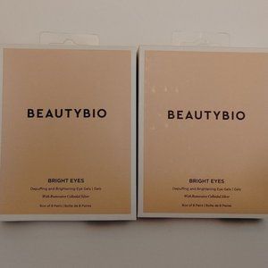 BeautyBio Bright Eyes Depuffing And Brightening Eye Gels 2 Boxes 16 PAIRS Total